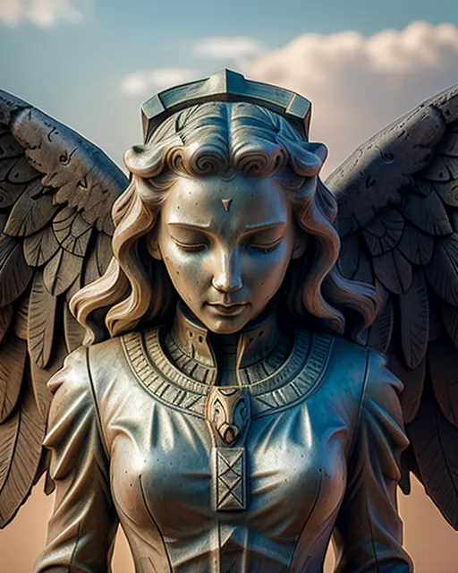 Crying angel statue in OH [OC] : r/oddlyterrifying