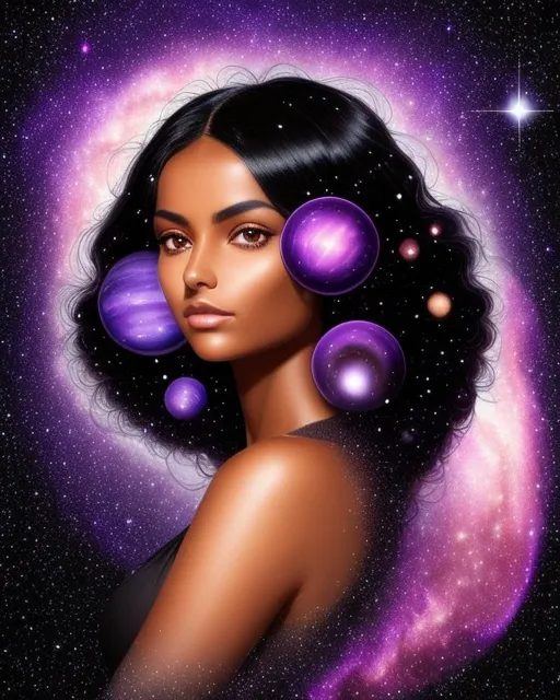 Galactic beauty - Free AI Photo Generator - starryai