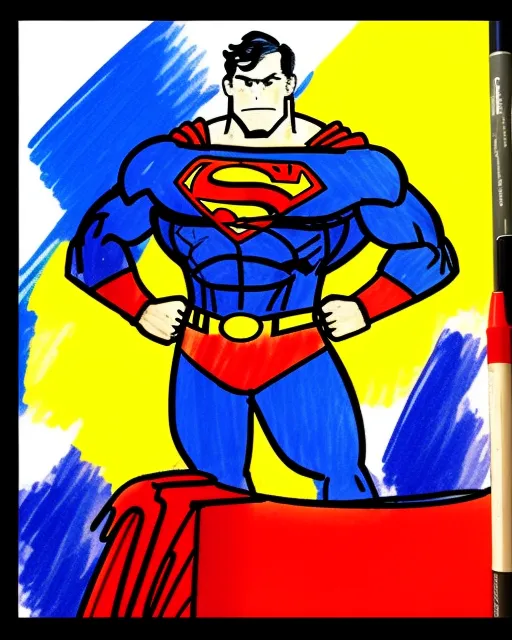 How To Draw Cartoon Superman - YouTube
