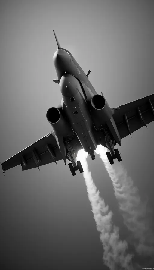 Epic black and white photograph of Rear view of engines in full afterburner on a modern stealth aircraft, extreme realism, 8k resolution concept art ,Unreal Engine ,intricately detailed, hyperdetailed ,hyperrealism ,photorealism, photoillustration ,#film, sharp focus, wide-angle lens ,IMAX ,Cinema 4D, CryEngine, Octane Render shadow depth, Photorealistic CGI VFX by Framestore+Weta+Digital+Industrial Light & Magic+DNEG beautiful cinematography,Nikon z camera, black and white photography, Nikon 15mm f/1.8G, perfect composition