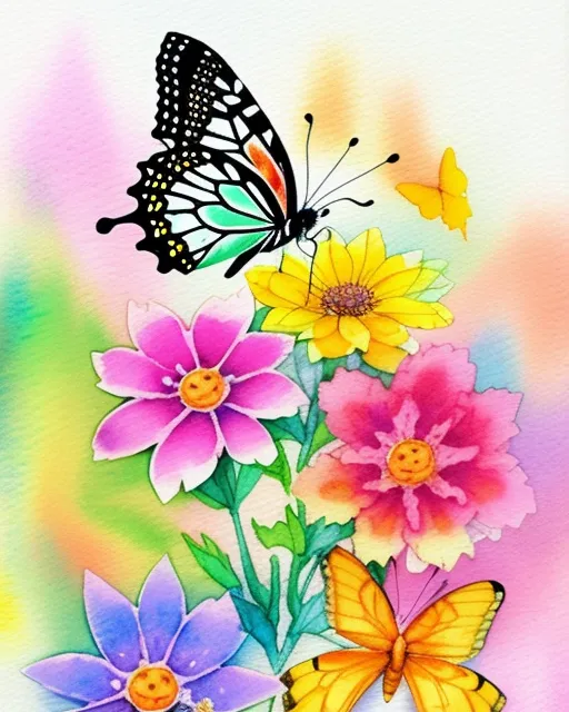 Nice art creation colorful ink - Free AI Photo Generator - starryai
