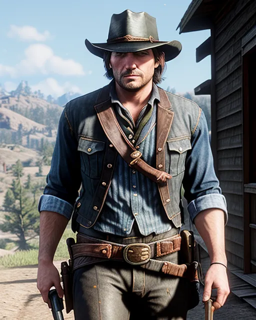 Red Dead Redemption 2 John - Free AI Photo Generator - starryai