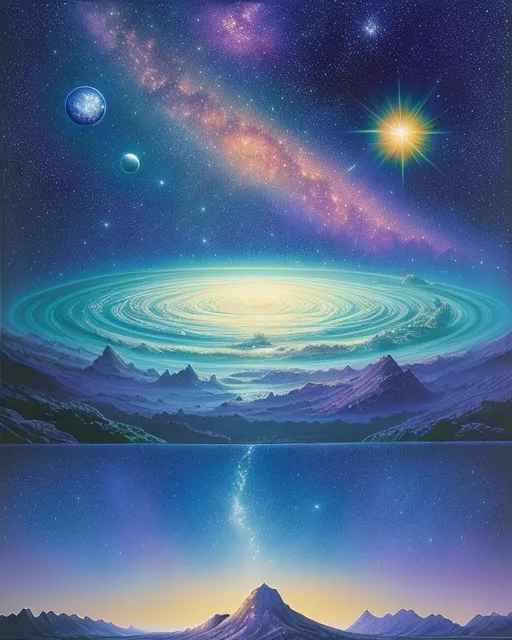 , beautiful fantasy landscape, - Free AI Photo Generator - starryai