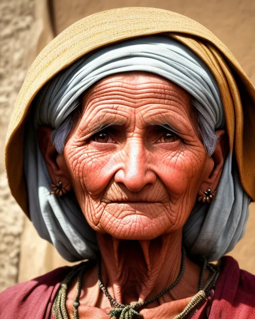 Old village woman - AI Photo Generator - starryai