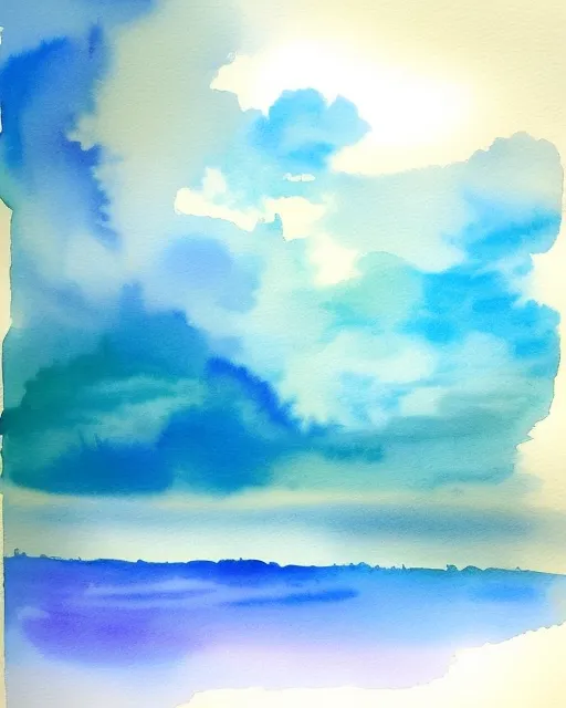 Rainy clouds water colour - Free AI Photo Generator - starryai