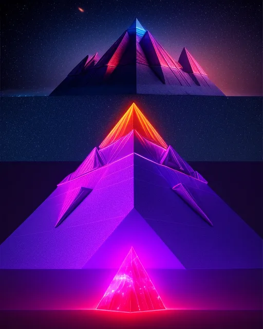 Unique Intergalactic Space Pyramids