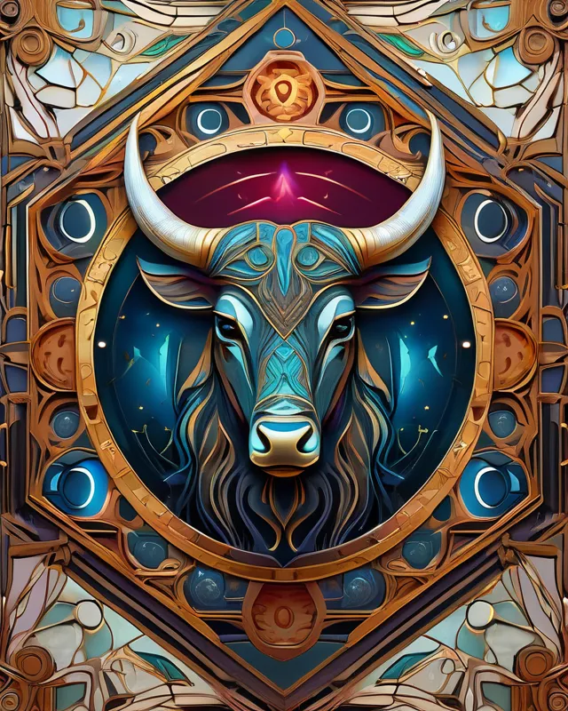 Backdrop of sacred zodiac Taurus symbols astrology alchemy magic  sorcery and fortune telling generative AI digital painting Zodiac sign  Taurus on the starry sky close up 23539345 Stock Photo at Vecteezy