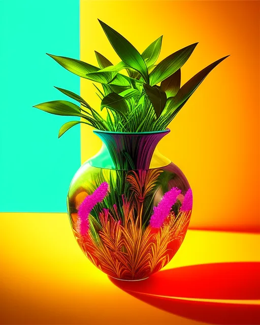 Plant Herbs a Vase - Free AI Photo Generator - starryai