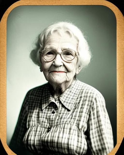 My granny, old style picture - AI Photo Generator - starryai