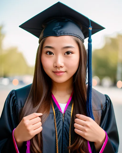 Graduating girl, photorealistic, 8k, - AI Photo Generator - starryai