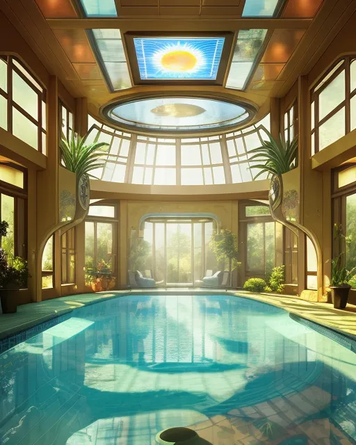 pool room so nice it must be be - Free AI Photo Generator - starryai