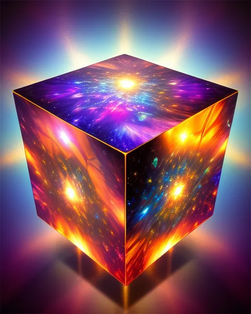 Multiverse a cube - AI Photo Generator - starryai