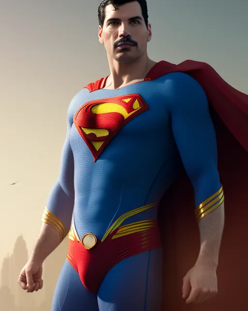 Fred Mercury as Superman.