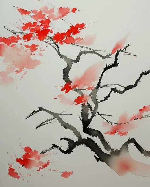 Japanese style watercolor painting Xue - AI Photo Generator - starryai