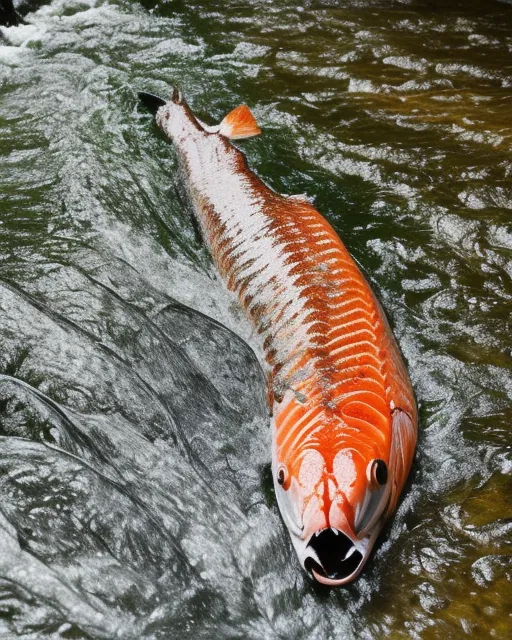 Salmon in the river