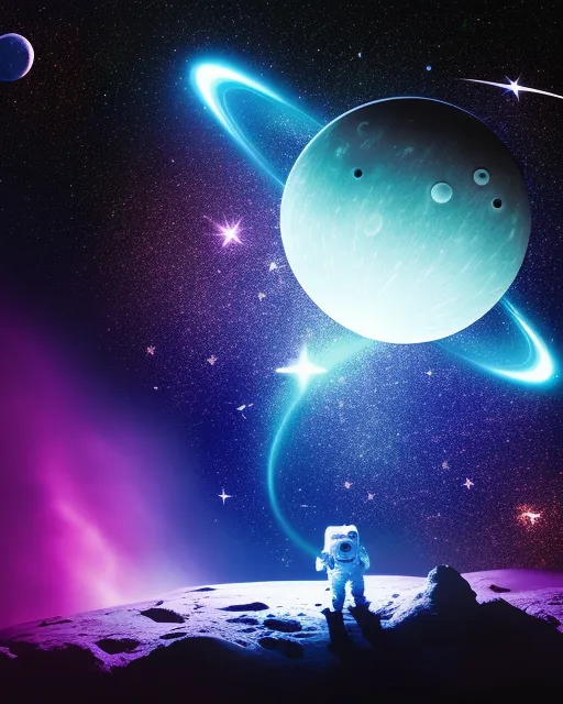 Space astronaut vivid - Free AI Photo Generator - starryai