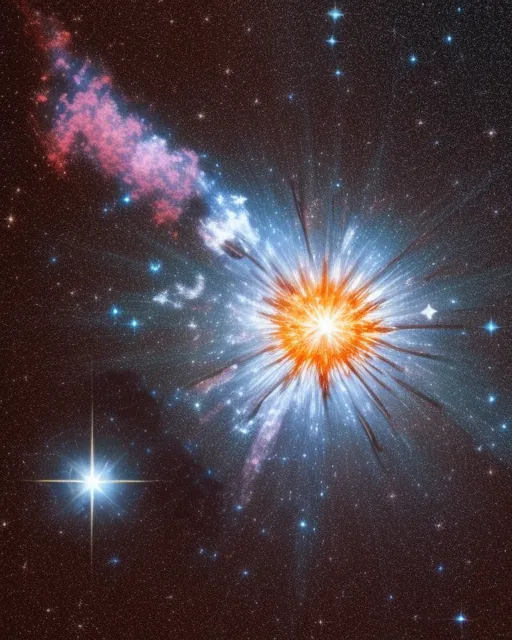 Old Star Exploding exploding star space - Free AI Photo Generator - starryai