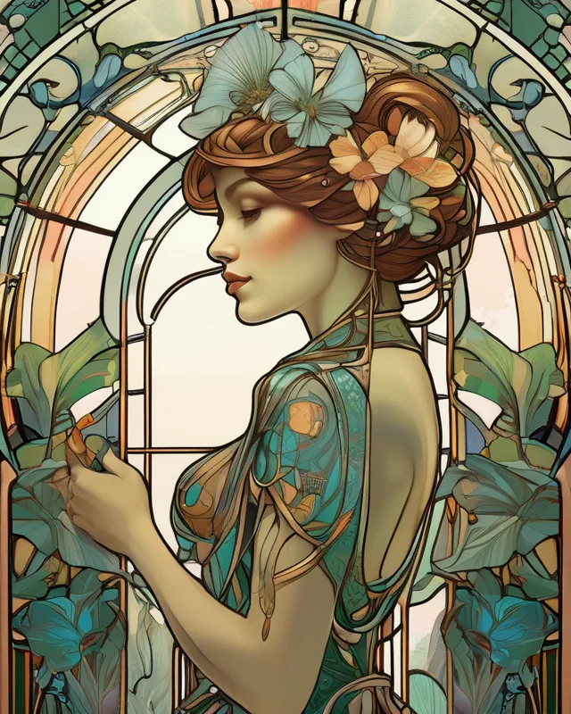 art nouveau mucha tattoo