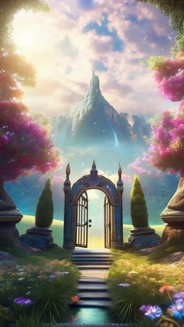 Magical gate wonderland.”, beautiful - AI Photo Generator - starryai