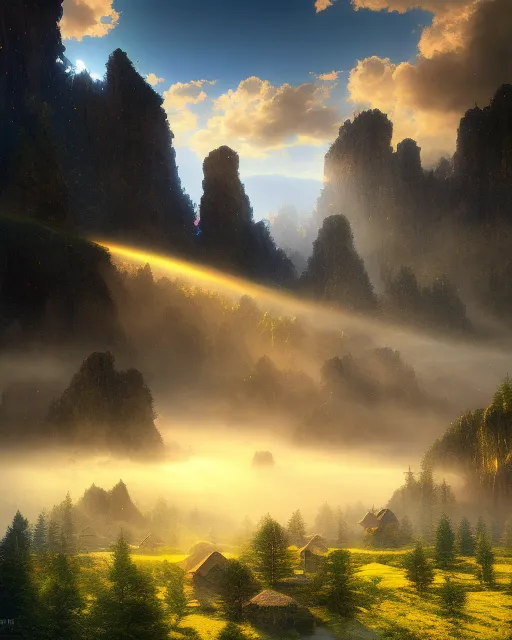 Spiritual Mountain, beautiful - Free AI Photo Generator - starryai