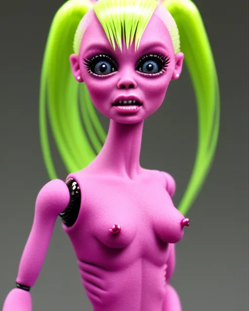 Alien crackhead Barbie AI Photo Generator starryai