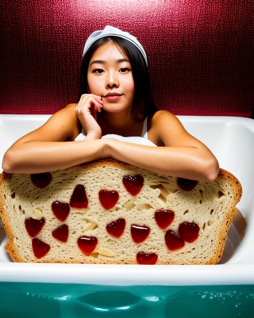 Toast jelly girl - Free AI Photo Generator - starryai