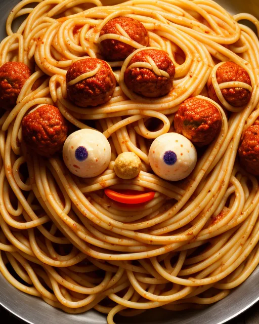 spaghetti god. - AI Photo Generator - starryai