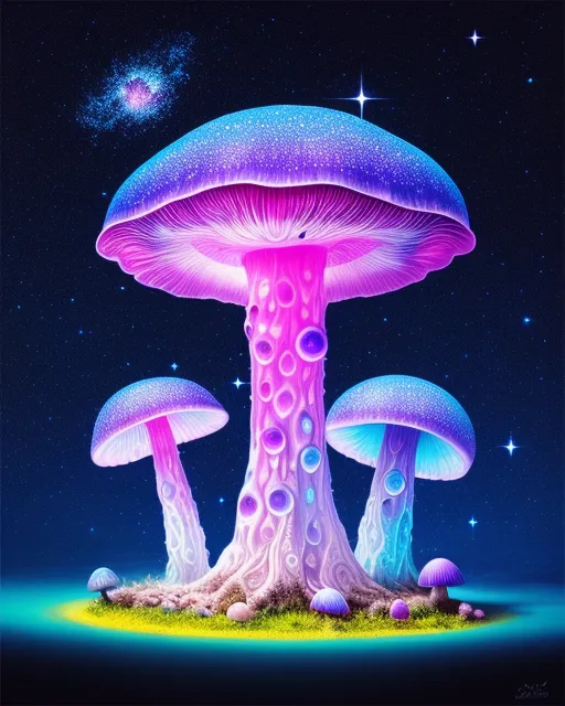 Cosmic jellyfish - Free AI Photo Generator - starryai