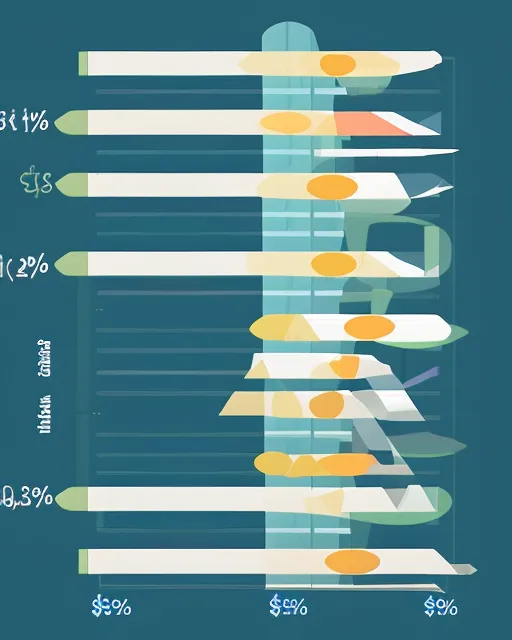 Graphs of profit margins for a business