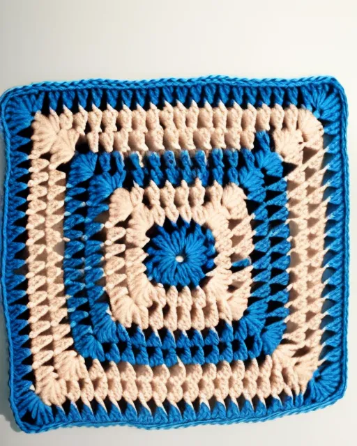 Crochet granny square blanket 