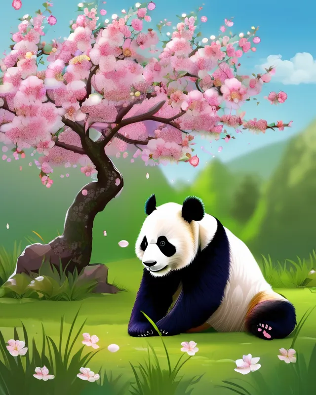 Blossoming Panda