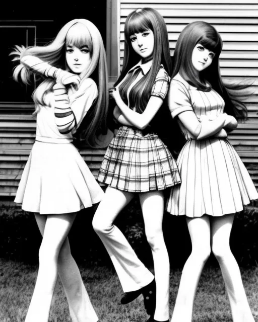 Anime girls in 1970s America 