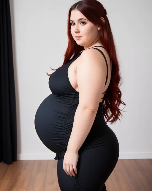 Bbw,Pregnant, round belly, big belly, - AI Photo Generator - starryai