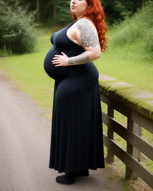 Bbw,Pregnant, round belly, big belly, - AI Photo Generator - starryai