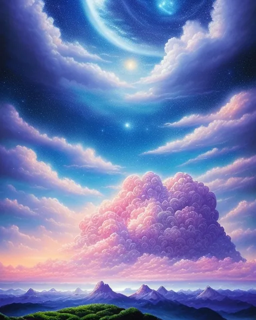 Beautiful Clouds - Free AI Photo Generator - starryai