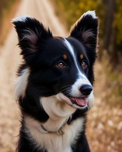 Border collie - AI Photo Generator - starryai