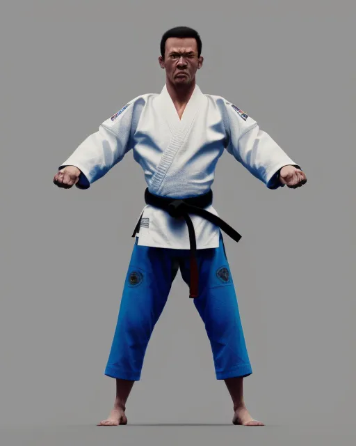 Martial Artist standing menacingly 