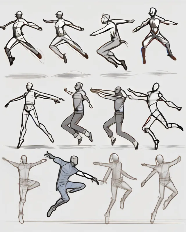 Skating poses study (I & II) : r/YOI