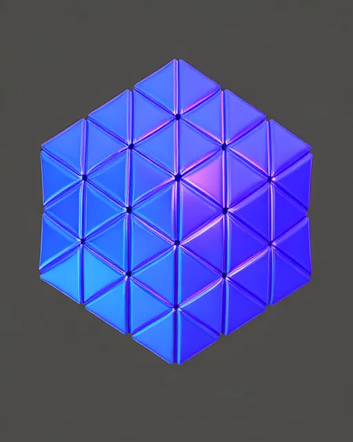 dodecahedron megamix puzzle, background brushed aluminum, studio lighting, reflective highlights 