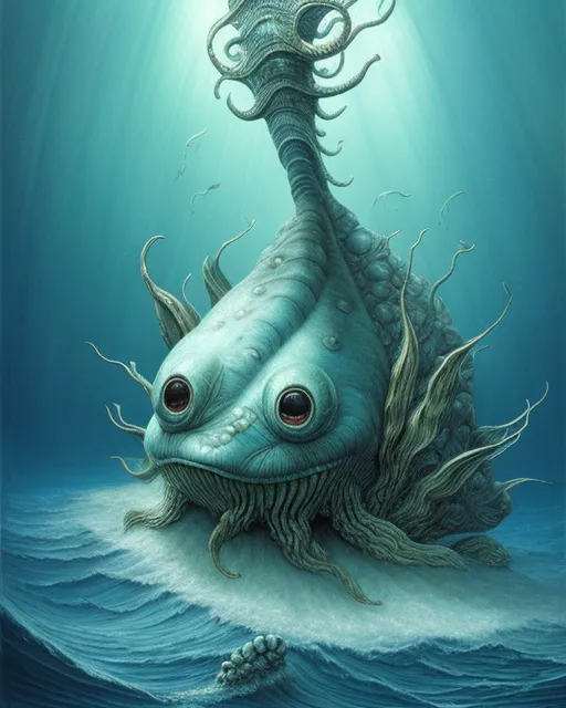 depths sea A strange creature - Free AI Photo Generator - starryai