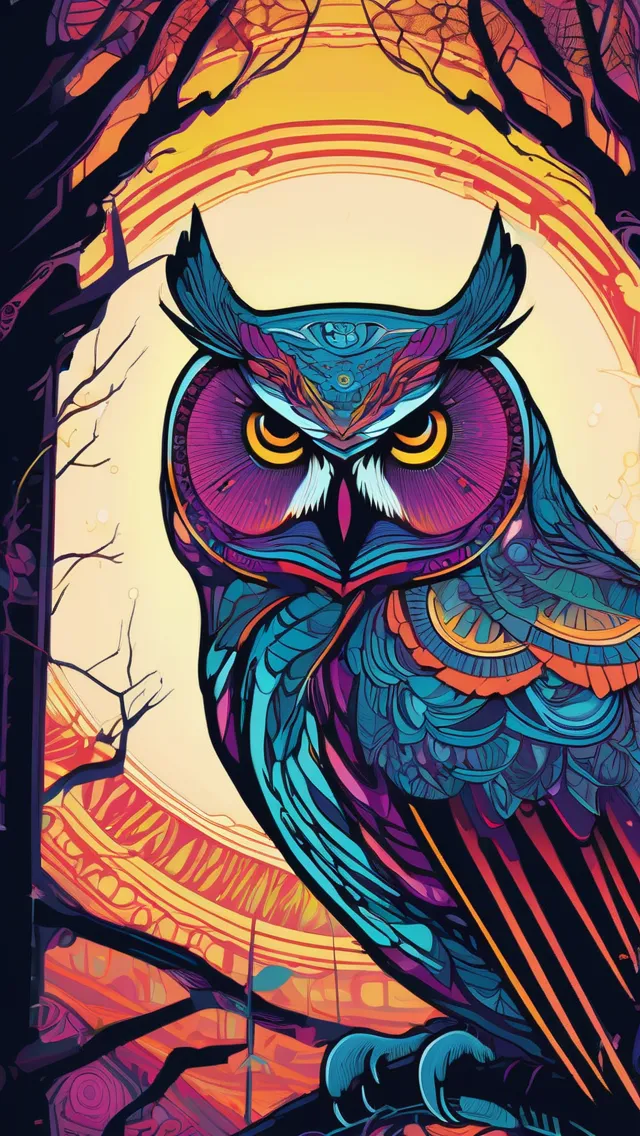 tribal owl wallpaper 1080p