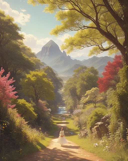 Beautiful Landscape - Free AI Photo Generator - starryai