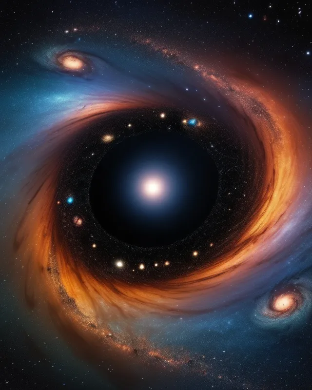 Spectacular black hole sucking 4K - Free AI Photo Generator - starryai
