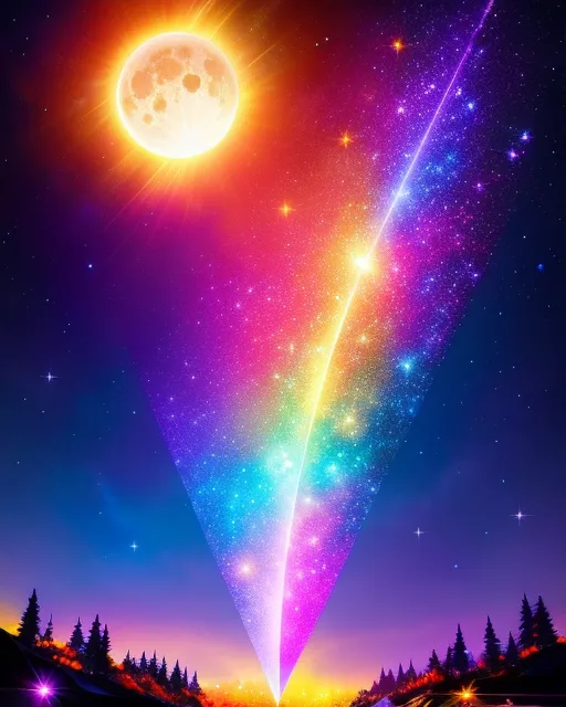 A Fantasy fireflie Forest glowing - Free AI Photo Generator - starryai