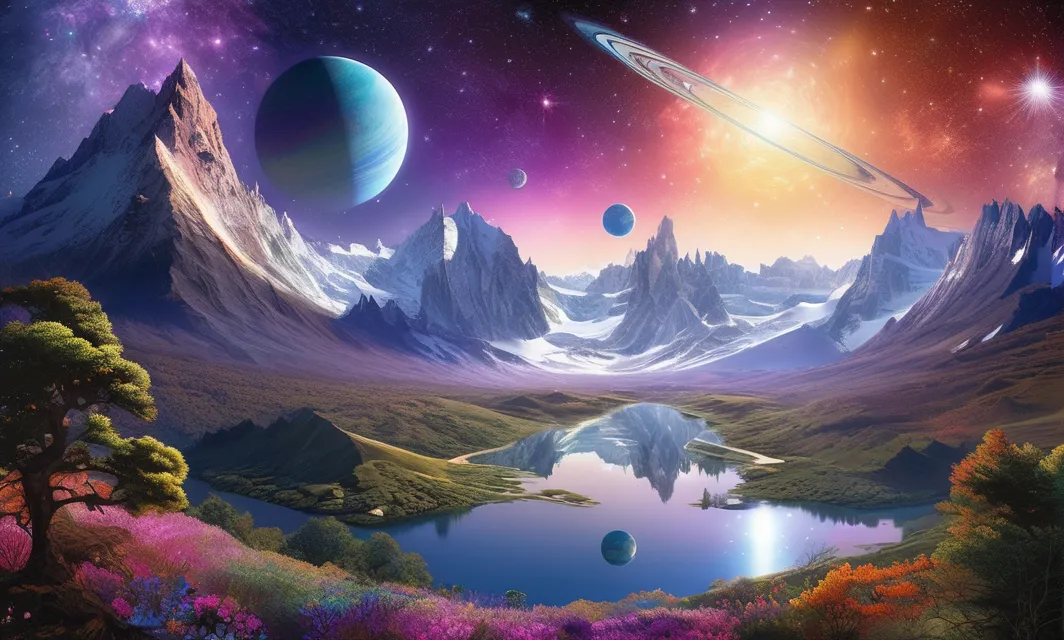 beautiful fantasy landscape, - Free AI Photo Generator - starryai