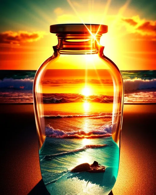 A beautiful sunrise trapped a on - Free AI Photo Generator - starryai