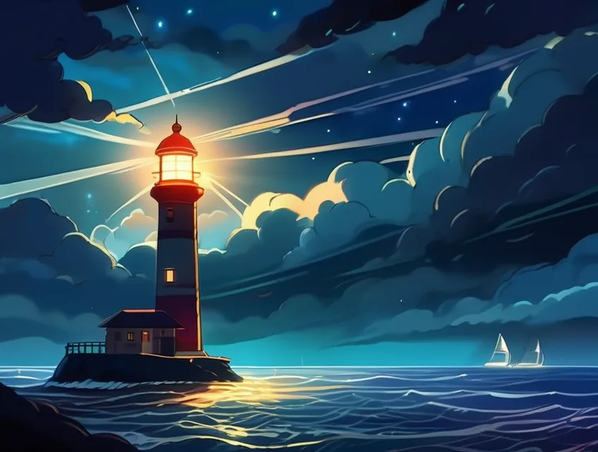 HD wallpaper: anime, lighthouse, floating island | Wallpaper Flare