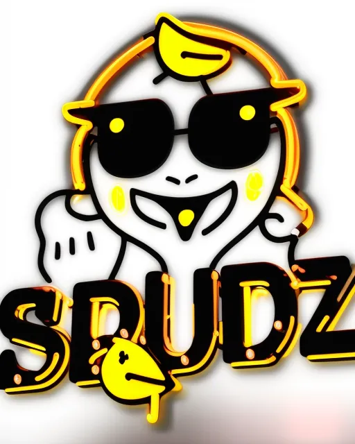 SpudZ as a neon open sign