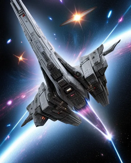 Battlestar Galactica intricate - Free AI Photo Generator - starryai