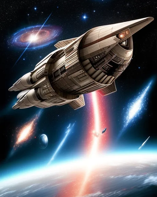 Battlestar Galactica intricate - Free AI Photo Generator - starryai